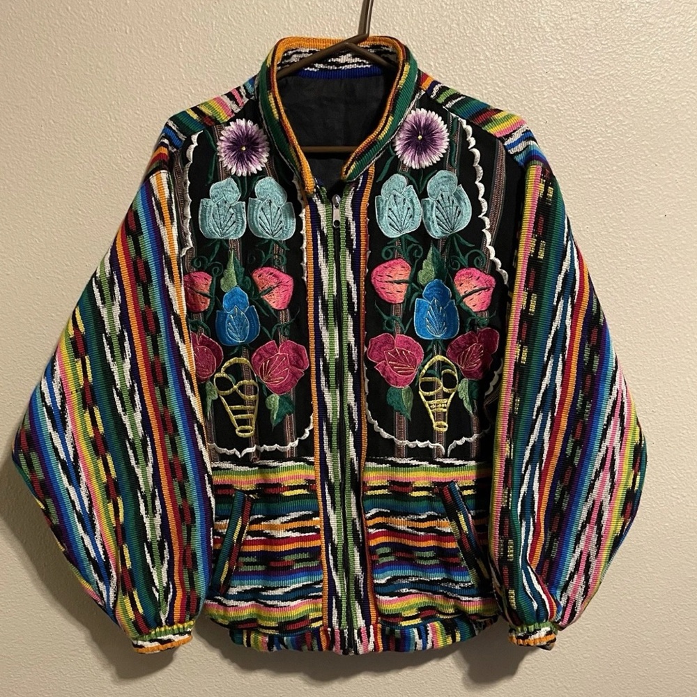 Colorful Embroidered Women's Jacket